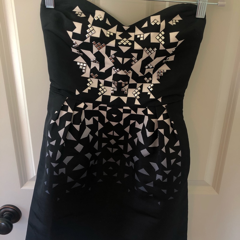 Black and white silence + noise dress